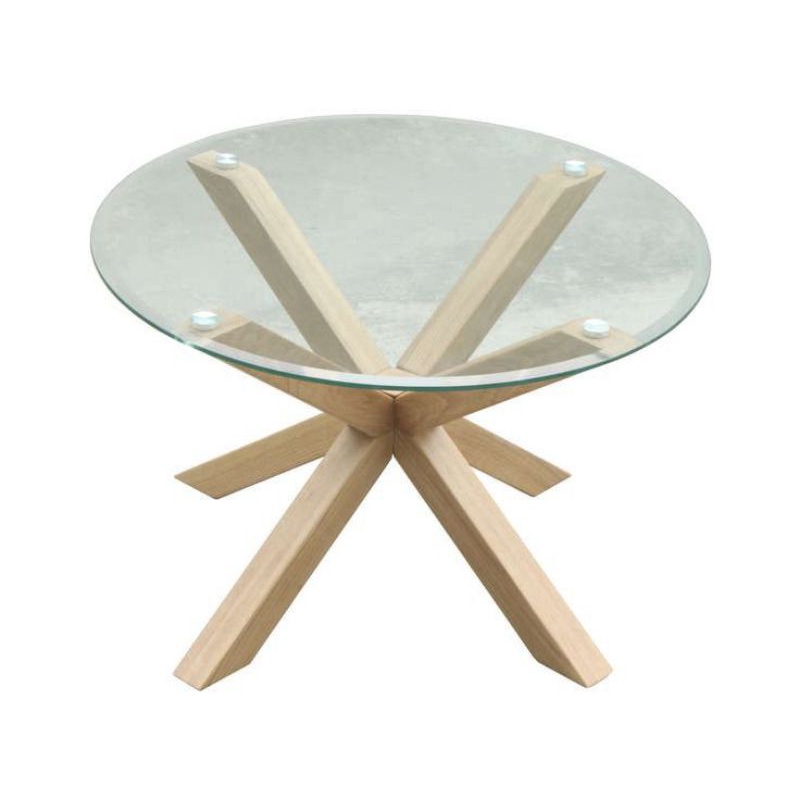 coffe table/meja kopi /meja samping sofa/meja tamu bulat kaca