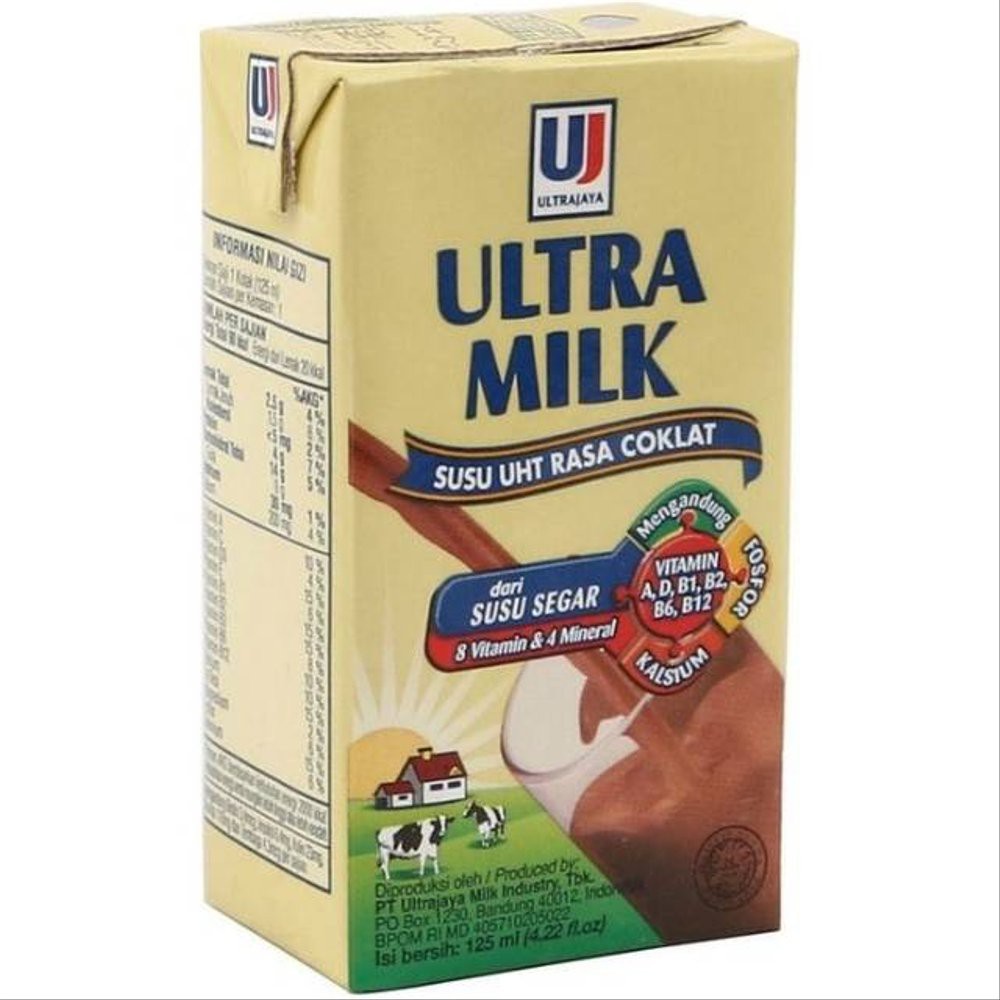 

SUSU ULTRA MILK 125ML RASA COKLAT