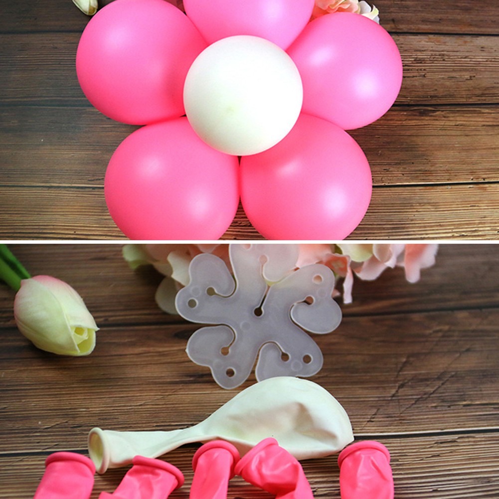 Klip Segel Balon Bentuk Plum Bahan Plastik Untuk Dekorasi Pesta Ulang Tahun / Pernikahan