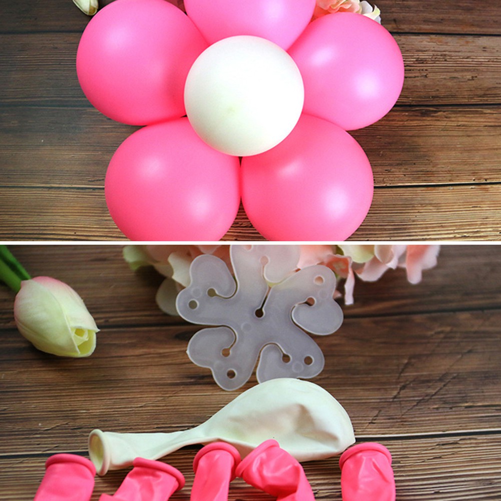 Klip Segel Balon Bentuk Plum Bahan Plastik Untuk Dekorasi Pesta Ulang Tahun / Pernikahan