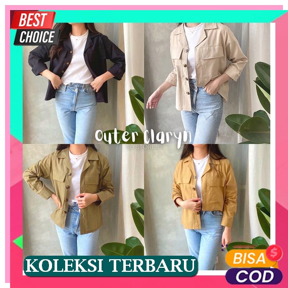 Outer Wanita Flanel Oversized Kotak Kotak Lengan Balon Trend Kekinian/Auter Rajut/Outer Murah Kemeja