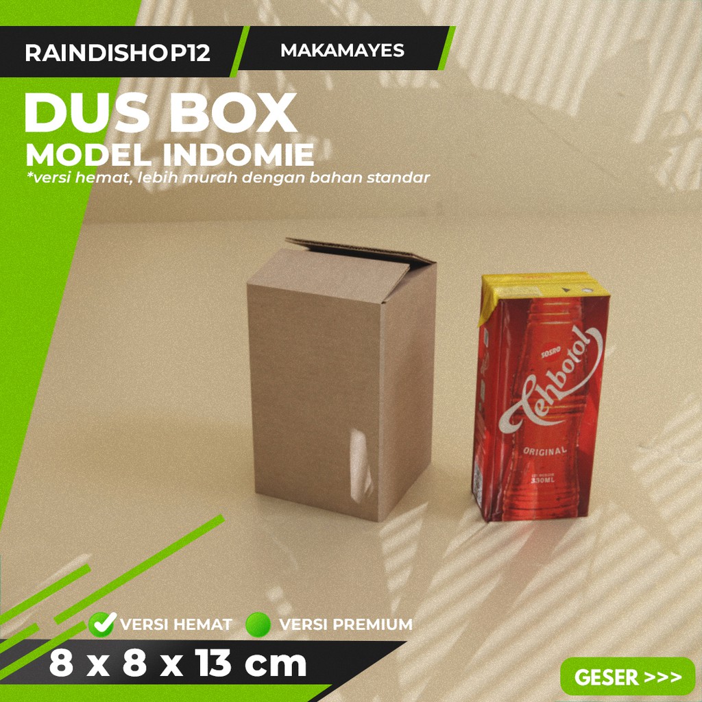 

BOX 8 X 8 X 13 CM KARDUS KOTAK KEMASAN PACKAGING KADO POLOS