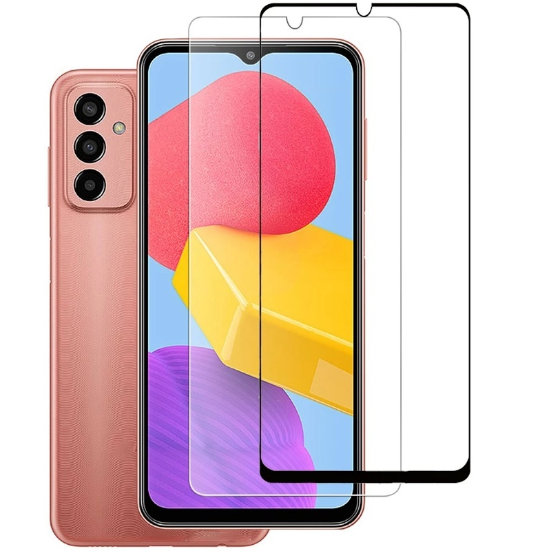 Pelindung Layar Tempered Glass HD Warna Hitam Untuk Samsung Galaxy M13