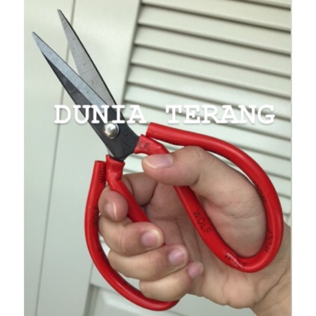 

Gunting KODOK WOLF / NEW DELAND 7,5'' 7.5inch Serbaguna Gunting Kain Konveksi Garment Kertas Kulit