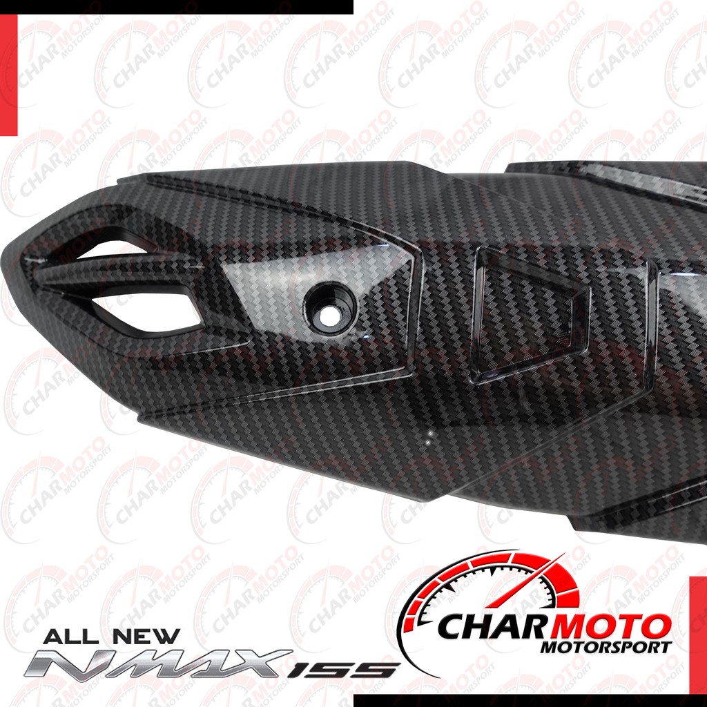 Cover Tutup Knalpot Nmax 2020 Carbon Karbon Nemo Original PNP - Charmoto