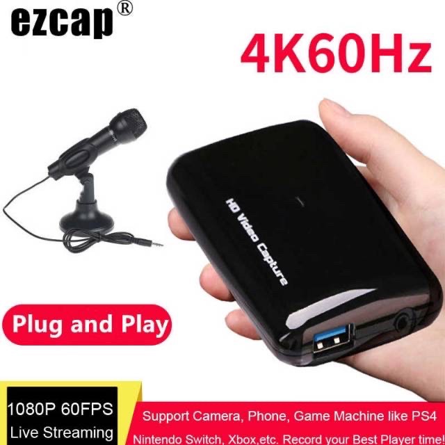 EZCAP 301 Game capture Live Video Streaming Grabber Box HD60 HDMI USB