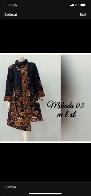 Batik Tunik Melinda Bahan Katun Primisima Unggul Jaya Ukuran All Size Ld 105 Cm