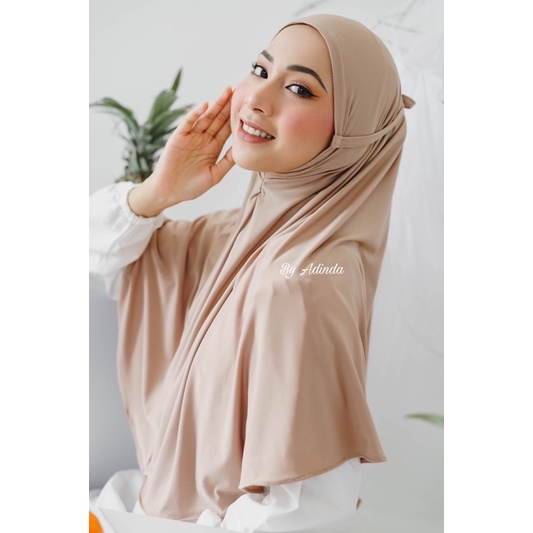𝐁𝐘 𝐀𝐃𝐈𝐍𝐃𝐀 Bergo Instant zakia Maryam Jumbo Tali jersey instan syari Premium daily kameela Hijab / Jilbab khimar simpel kerudung