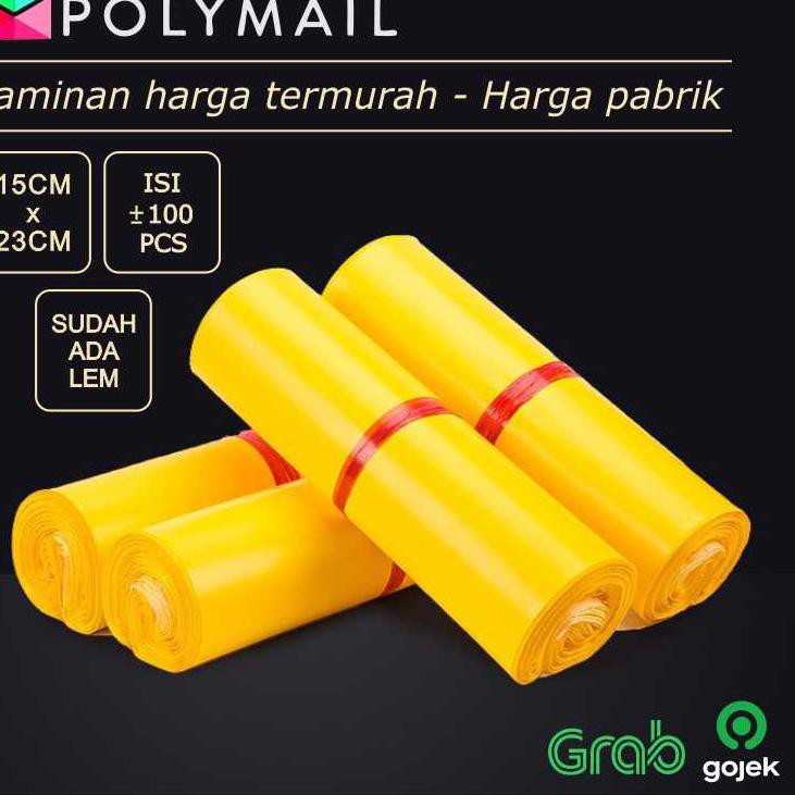 

Barang Terlaris POLYMAILER ±100PCS 15x23CM KUNING NON PREMIUM GLOSSY PLASTIK POLYMAILER YELLOW 0GF++