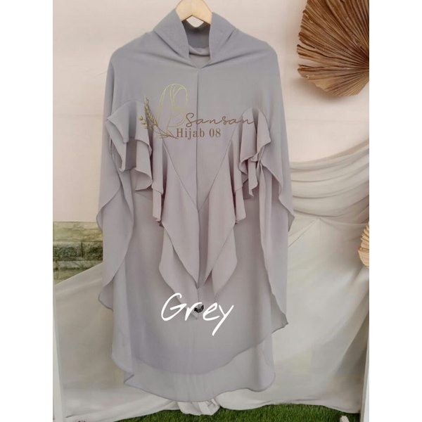sansanhijab Hijab Khimar Namira – Ceruty Babydoll Premium, Ringan &amp; Menawan