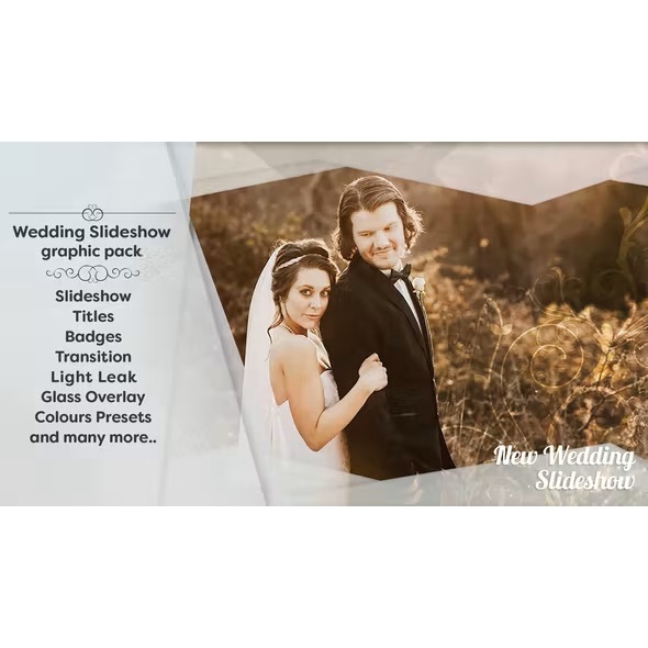 Wedding Event Slideshow Graphic Pack - Premiere Pro