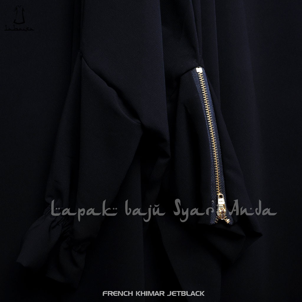 Labasa French Khimar Instan Lengan Manset Karet / Manset Rits | French Hijab | Bisa COD