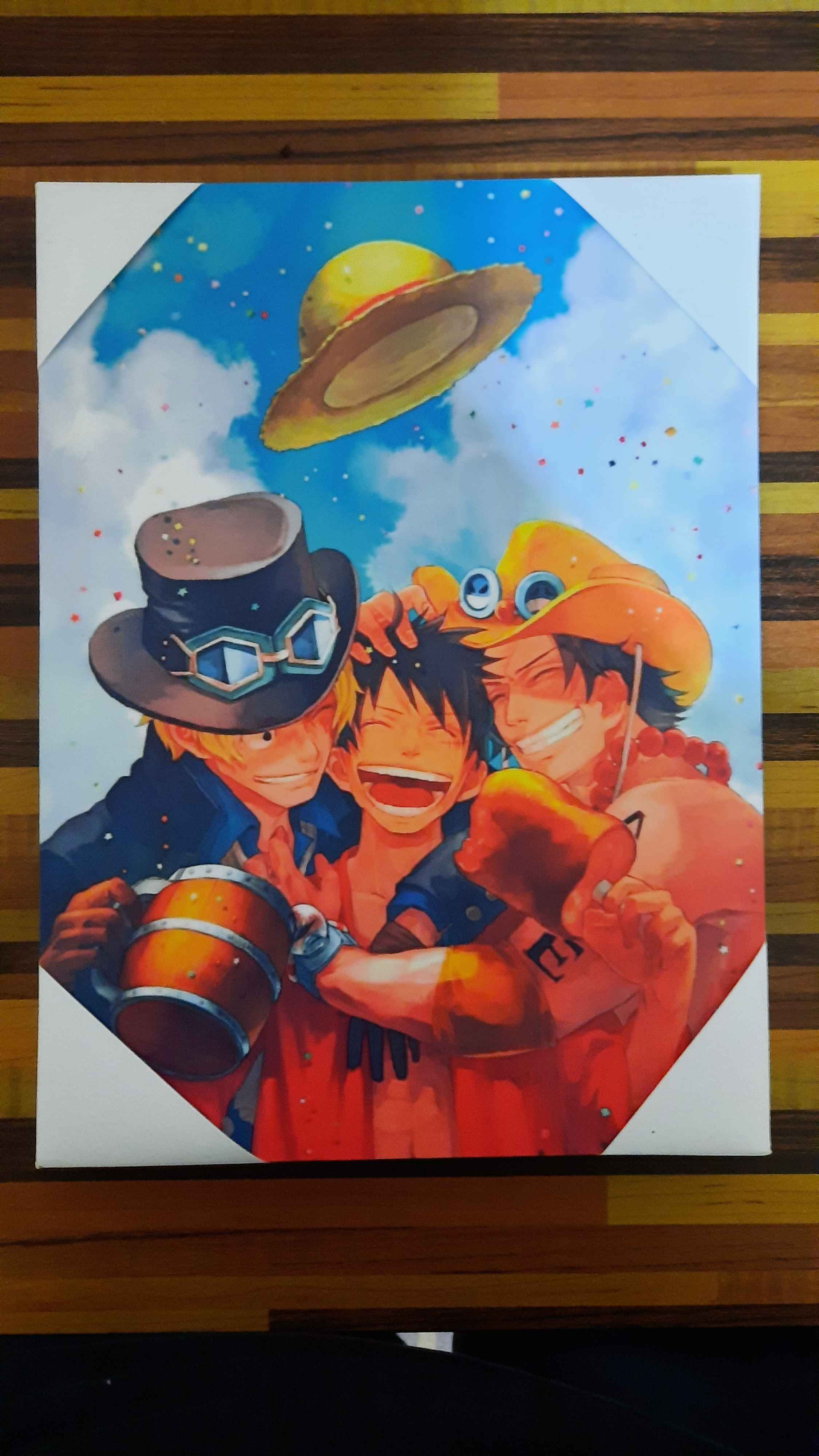 Poster Custom + Bingkai Kayu (30x22)