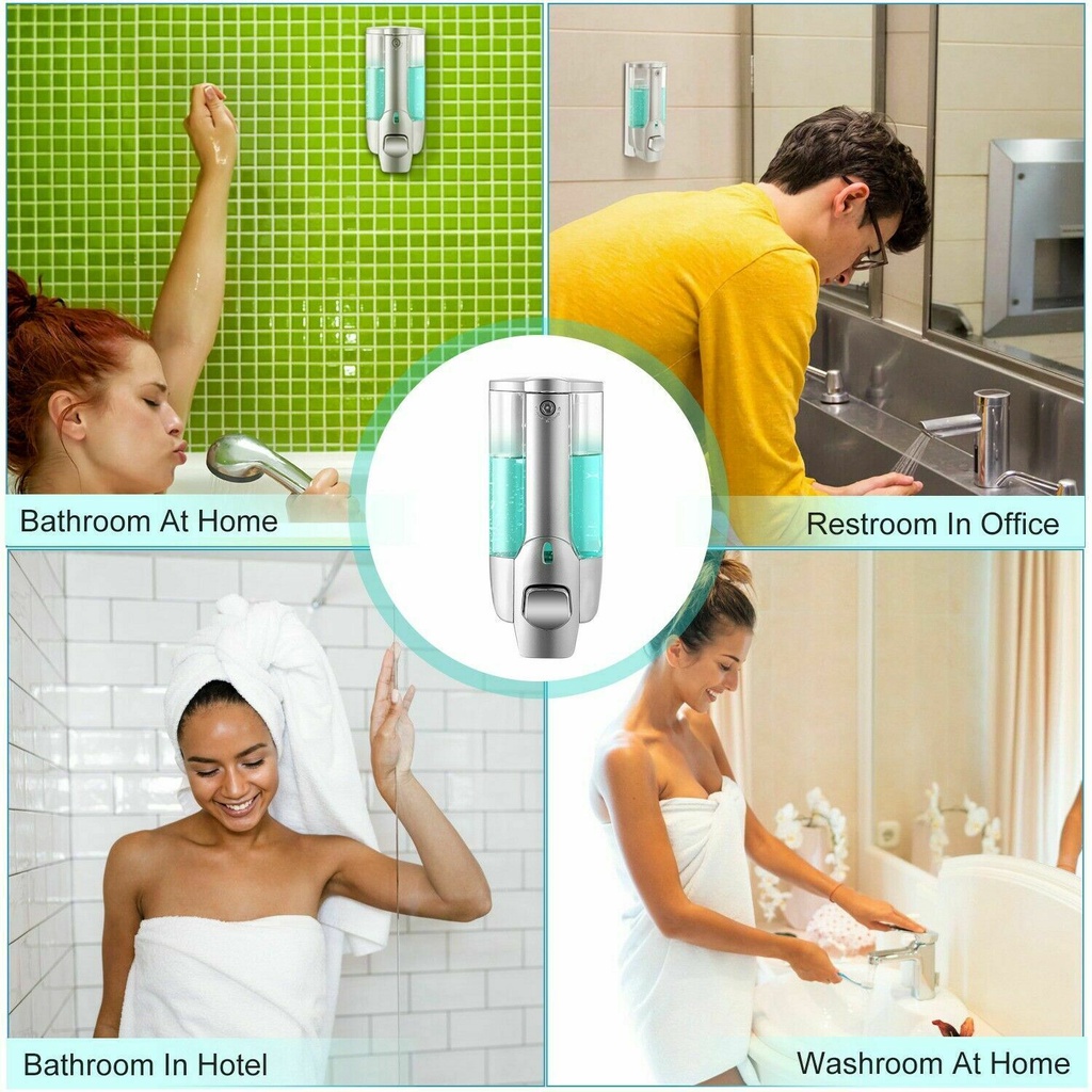 HC Dispenser Sabun Single Manual Tube Tempat Penyimpanan Sabun Cair Tempel Hand Soap Key Lock Import-8