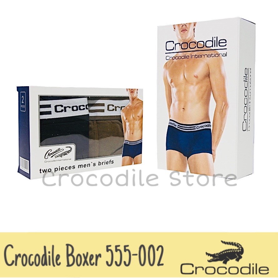 Celana Dalam/Boxer Crocodile Artikel 555 002 (2 Pcs in Box)