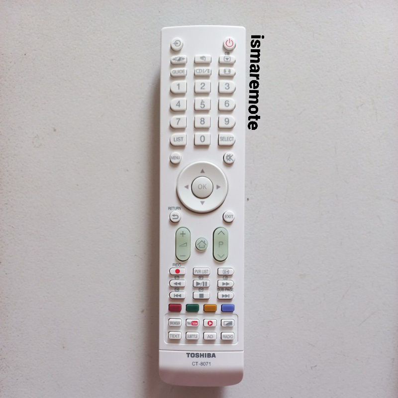 REMOTE REMOT TV TOSHIBA SMART TV LED/LCD TIPE CT-8068/CT-8071 ORIGINAL