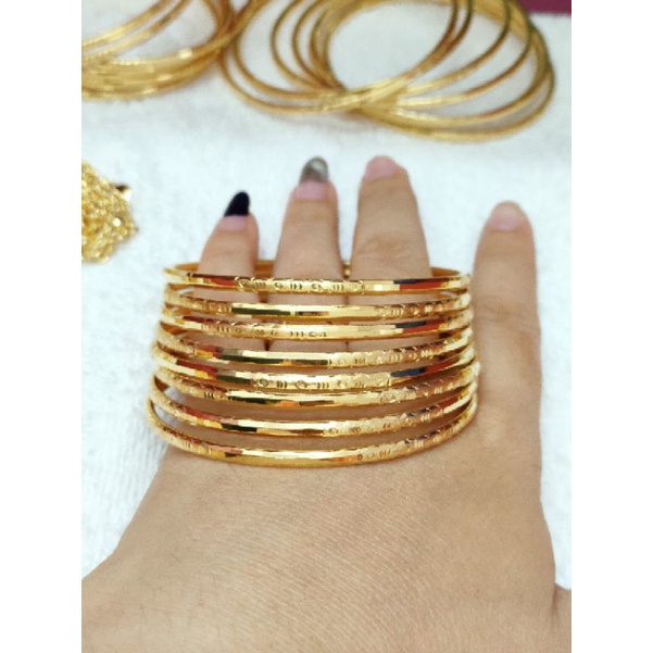 GELANG KERONCONG DEWASA PERAK 925 ASLI LAPIS MAS 24K