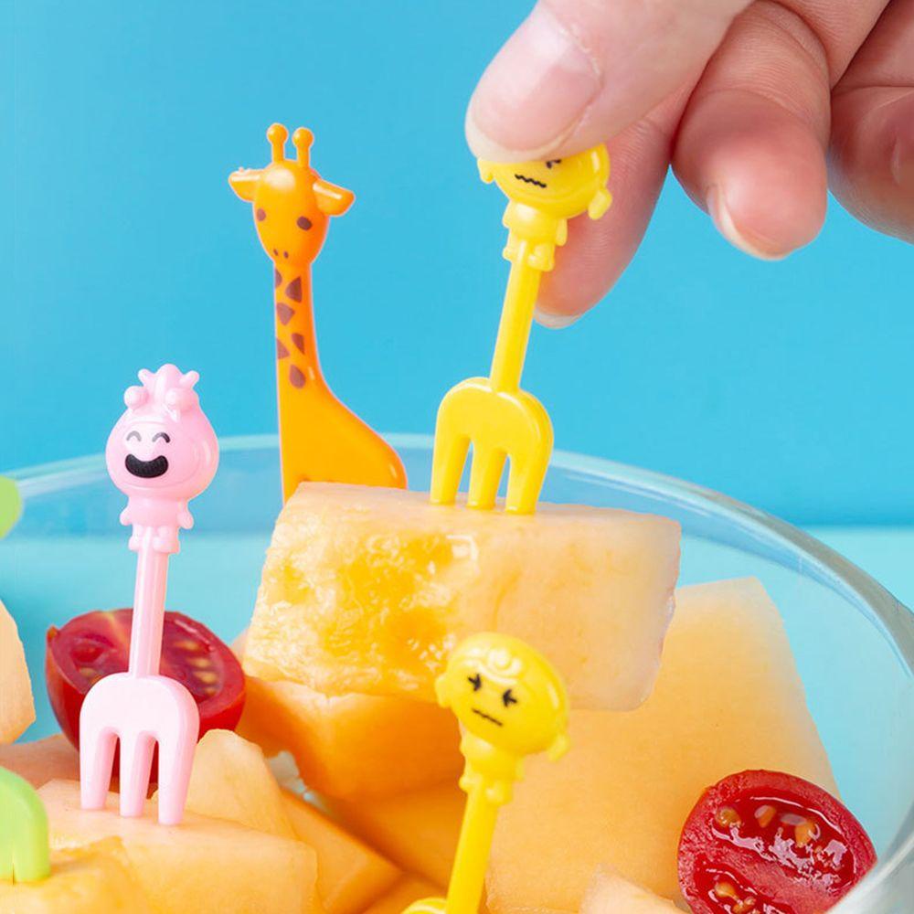 16 / 20pcs Garpu Buah / Sayur Desain Kartun Untuk Dekorasi Pesta Anak