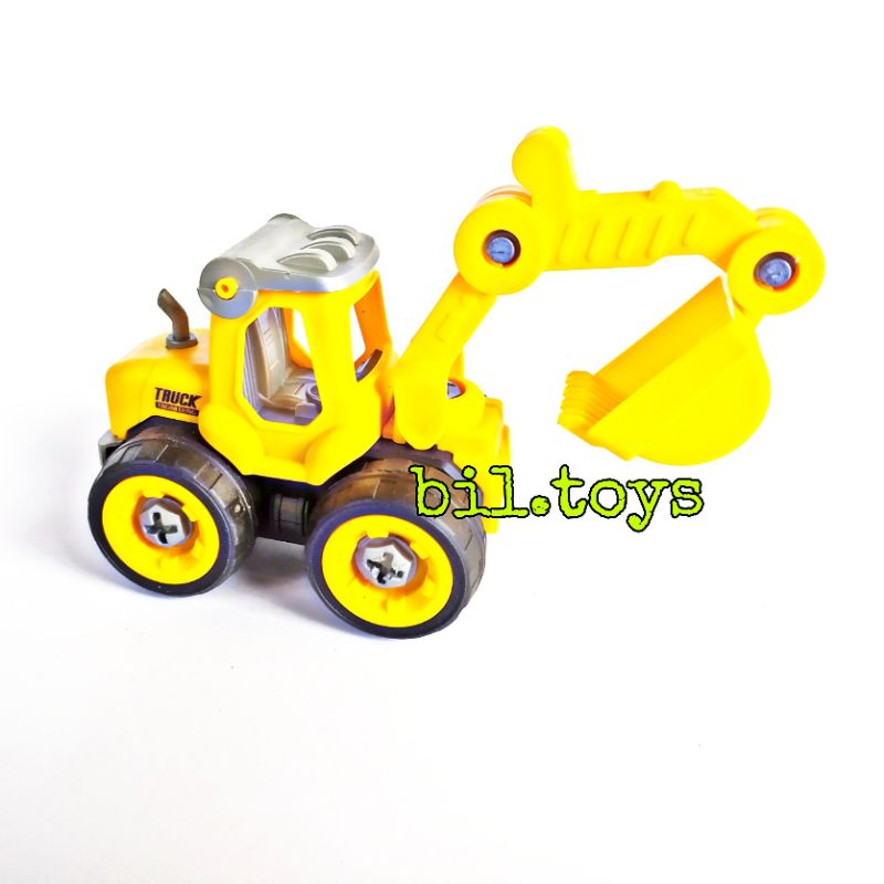 Mainan Anak DIY Assemble Truck Car Mobil Truk Rakit Konstruksi 4pcs