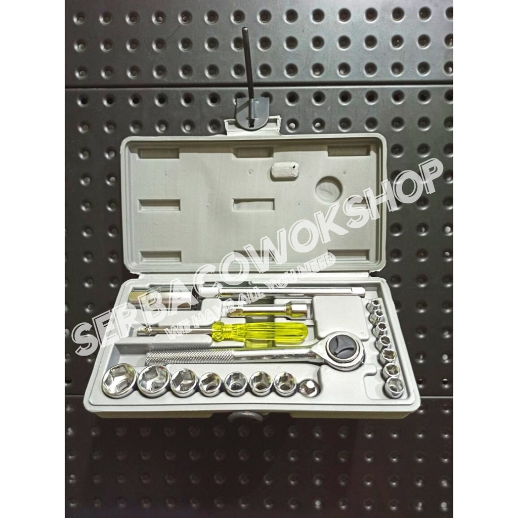 Kenmaster Kunci Sok Set 21 Pcs Socket Wrench Kunci Sock 21 Pcs Termurah Berkualitas