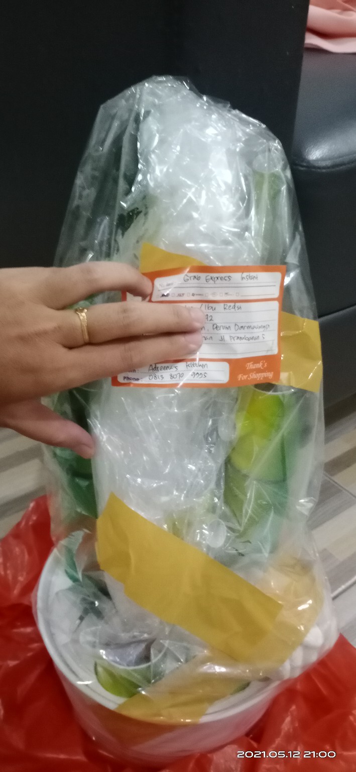 Air Mancur Bambu 3 Tingkat Kuning