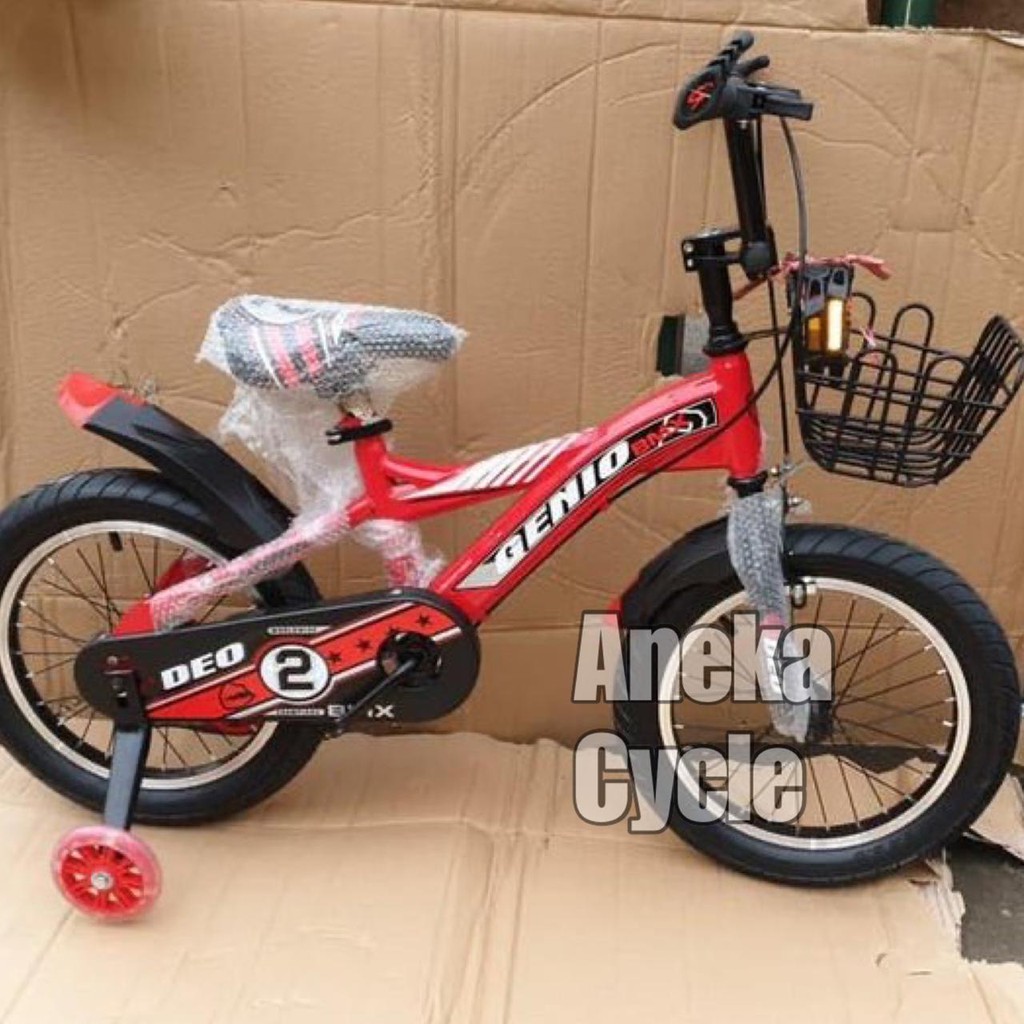 Sepeda Anak Roda Empat Cowok BMX Genio Deo By United 16