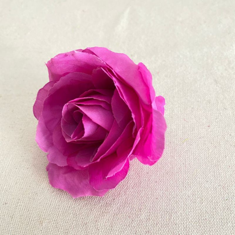 Kuntum Bunga Mawar Rose Italy (satuan) Bunga Artificial / Bunga Plastik / Bunga Dekorasi /Pernikahan-Ungu