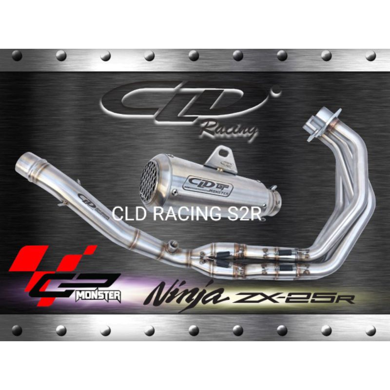 KNALPOT CLD RACING KAWASAKI NINJA ZX25R TYPE GP MONSTER ORIGINAL
