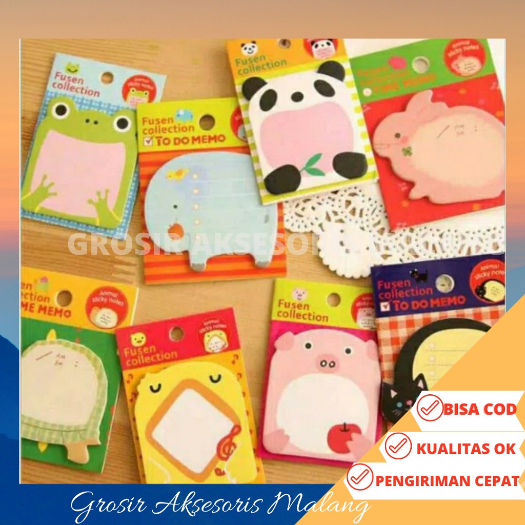 

[COD] STICKY NOTES KARAKTER HEWAN/PEMBATAS BUKU/STICKY NOTE ANIMAL