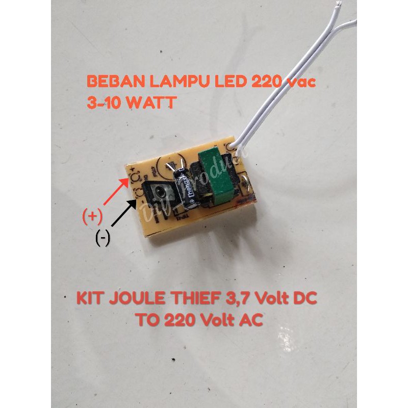 KIT JOULE THIEF 3,7 TO 220V PCB