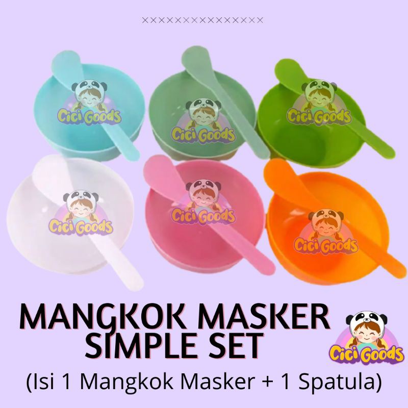 Mangkok Masker Set 2in1 Set Mangkuk Masker (Mangkok Masker + Spatula Sendok Masker)