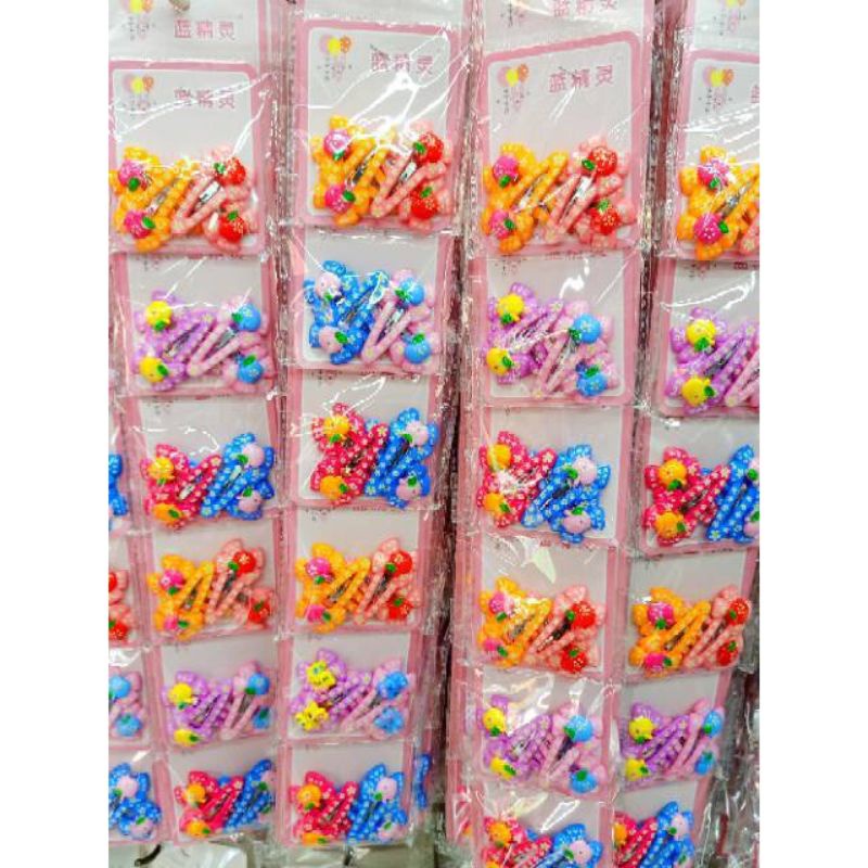 Jepit rambut tiptop isi 24 pcs mix kart(1papan)