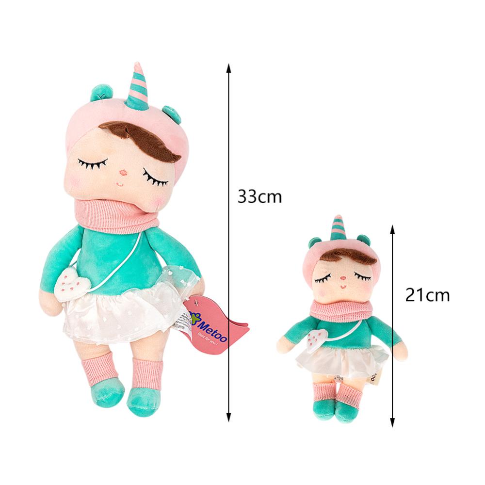 Timekey 2pcs Metoo Angela Mainan Boneka Plush Kelinci Lucu Untuk Anak Perempuan G1J1