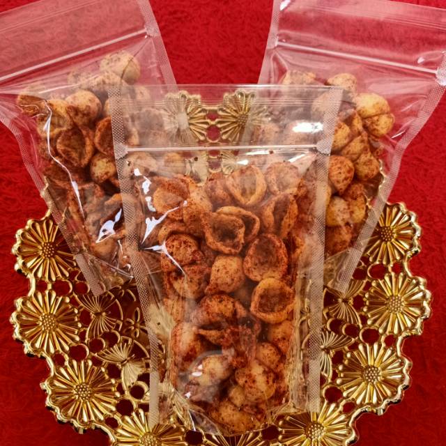

Krupuk keong pedas 75gr