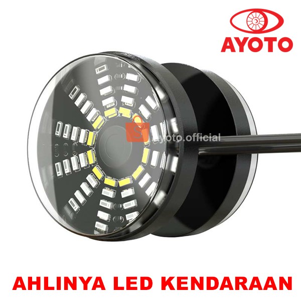 2 pcs (Sepasang) Lampu Stop AYOTO S-04 Flash Running Variasi Warna