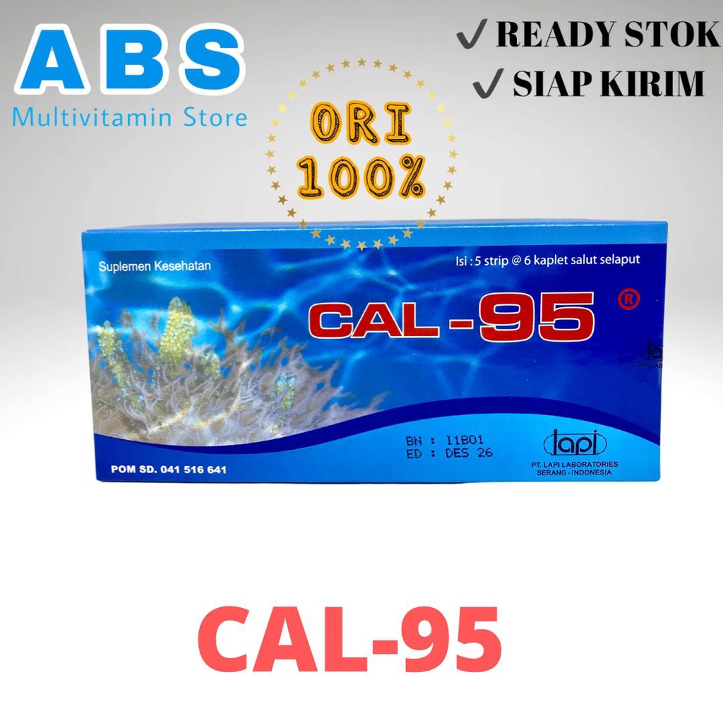 cal-95 box isi 30 kaplet kalsium cal 95