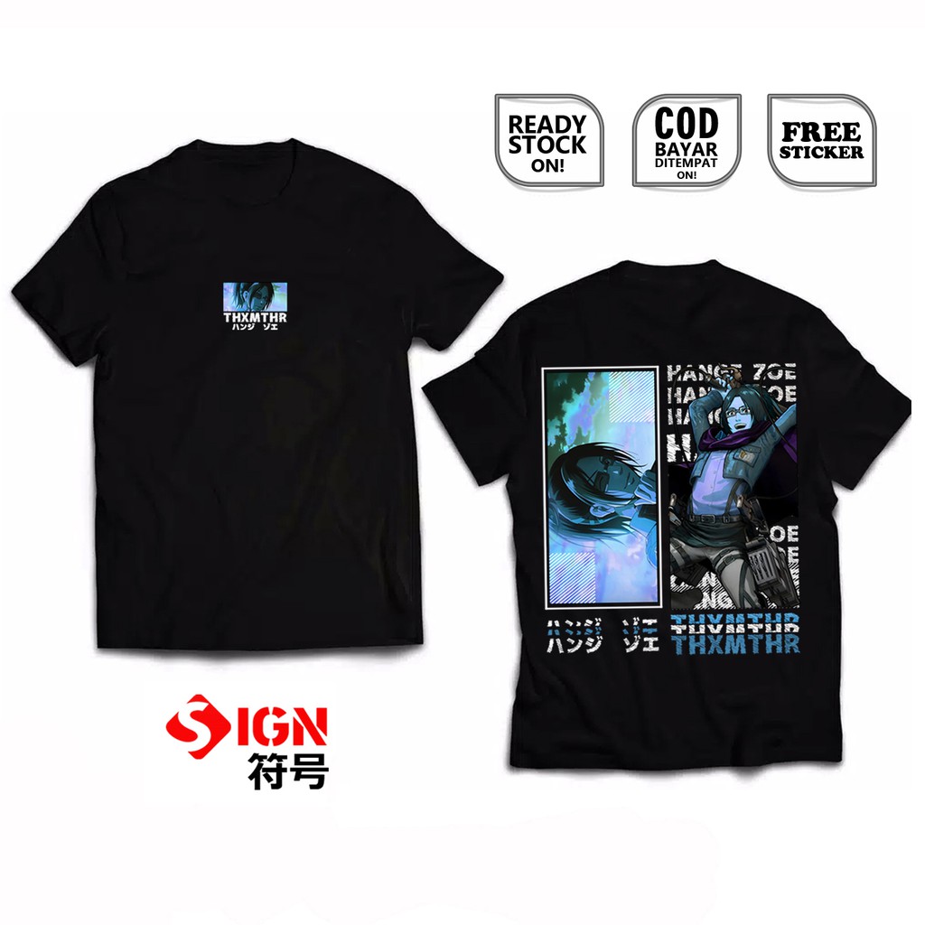 KAOS HANGE ZOE SHINGEKI NO KYOJIN SNK PASUKAN RAKSASA LEGION ASSASIN ATTACK ON TITAN BAJU JEPANG SC