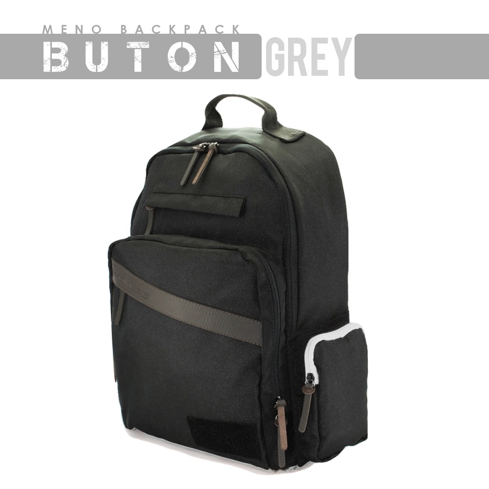 TAS RANSEL PRIA MENO BUTON Fit LAPTOP GREY Shopee TAS RANSEL PRIA MENO BUTON Fit LAPTOP GREY Shopee