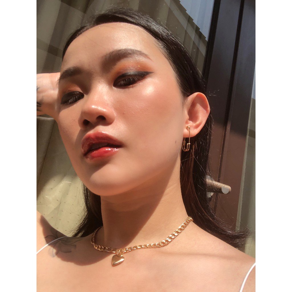 BYSTESI Safety Pin Gold Earring | Anting Wanita Peniti Emas Korean Style-7