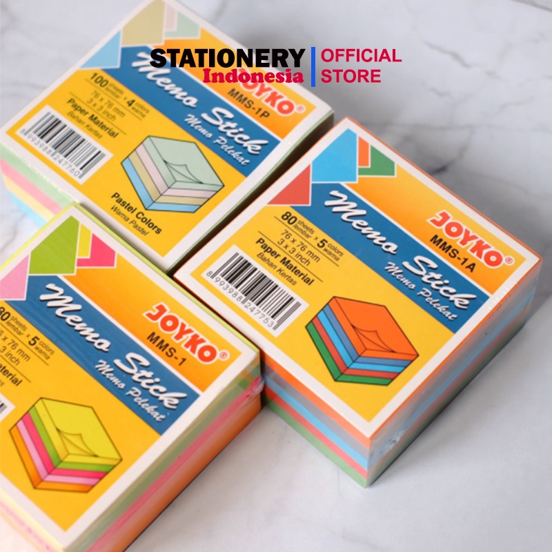 Memo Stick / Sticky Note / Kertas Memo / Memo Tempel Joyko MMS-1-3