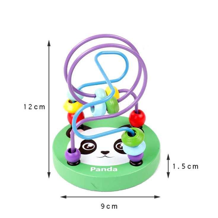 Mainan Anak Montessori Beads Rail Children Toy - HX2803 - Multi-Color