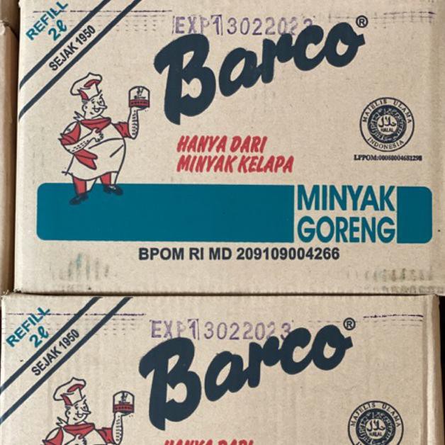 ( BISA COD ) Minyak Goreng Barco Refill 2 Liter Dus Isi 6 DISKON [Kode 1|Kode 2|Kode 3|Kode 4|Kode