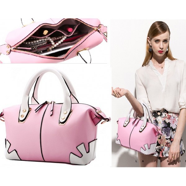 TAS TANGAN JINJING WARNA PINK TERANG WANITA IMPORT MURAH BAGUS SANTAI