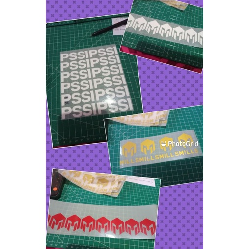 PSSI MILLS Logo sablon polyflex