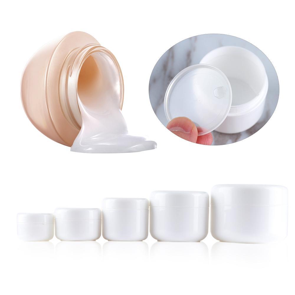 POPULAR Populer Toples Cream Wajah Plastik Makeup Lip Balm Pot Botol Kosmetik