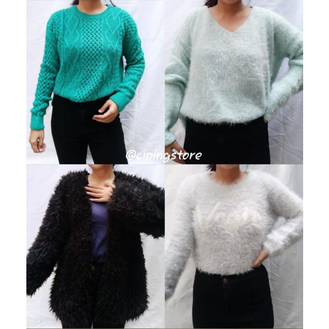 FUR KNIT/ BULU-BULU/PRELOVED KNITWEAR
