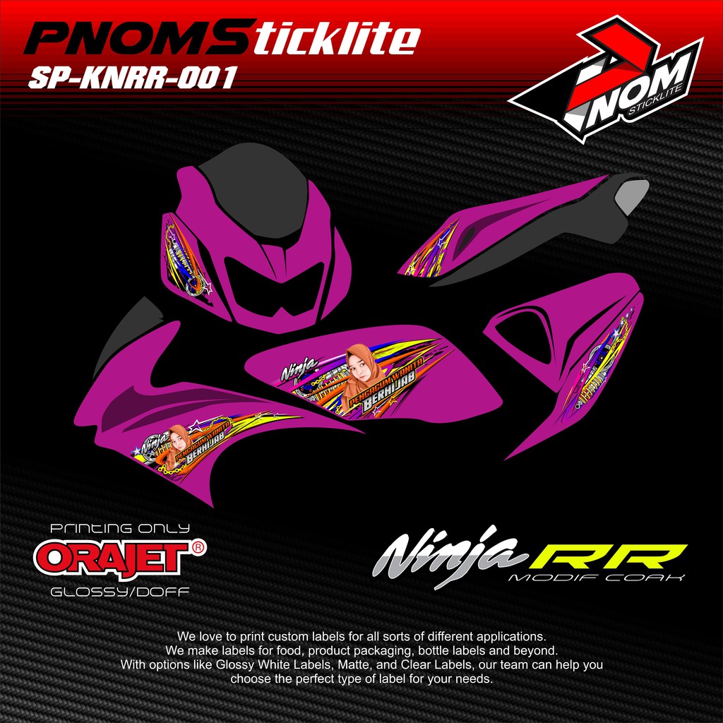 Stiker Striping Printing Ninja RR Hijab Edition