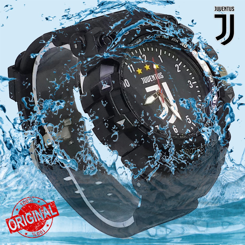 Jam Tangan Juventus Logo New Outdoor Anti Air Full Black