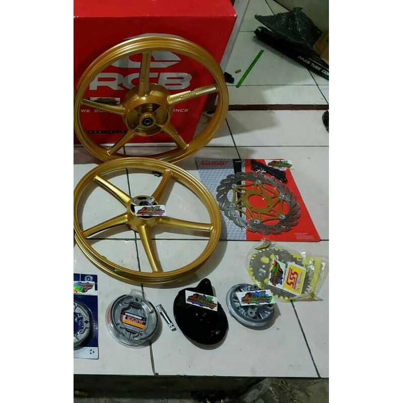velg rcb pnp ninja 150,vixion old,gl,tiger,thunder,megapro,rx king,kharisma,cb herex,c70,supra dll