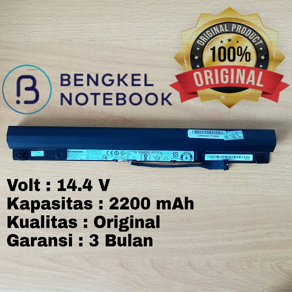 Baterai Lenovo L15L4A01 L15M4A01 L15S4A01 Lenovo 100-14iBD 100-15IBD 300-14ISK 110-14ISK 300-14IBR L15L4A01